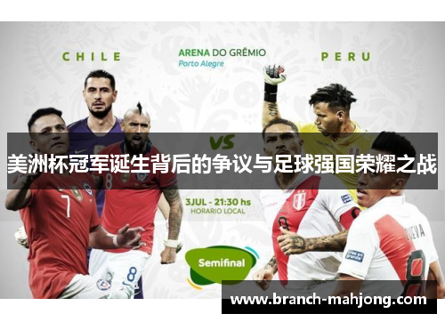 美洲杯冠军诞生背后的争议与足球强国荣耀之战
